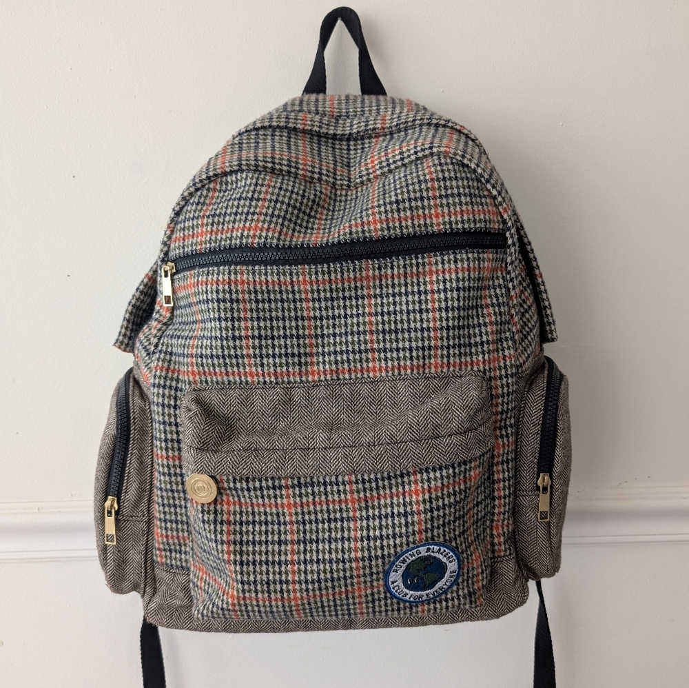 Rowing Blazers x Target Plaid Backpack  Bookbag University Laptop Bag